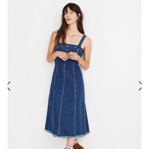 Madewell Denim Blue Midi Dress